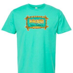 Lonesome Palm Bamboo Logo - Teal